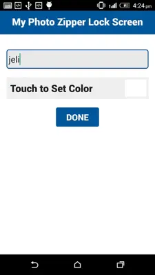 My Photo Zipper Lock Screen android App screenshot 1